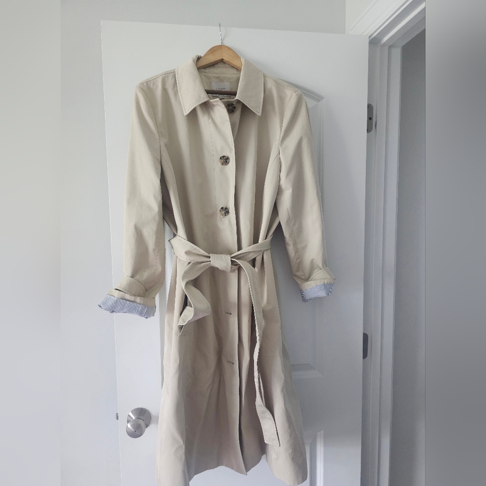 LOFT Light Tan Trench Coat